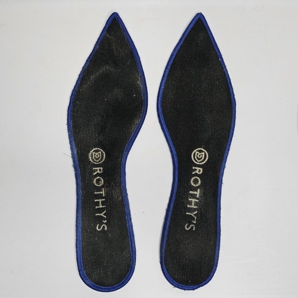 Womens Rothys The Point Black White Python Pointed Toe Ballet Flat Retired 8.5 - Picture 12 of 14